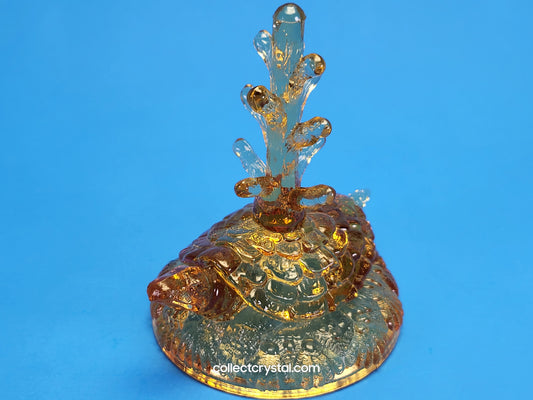Fenton Topaz Turtle Ring holder # 554