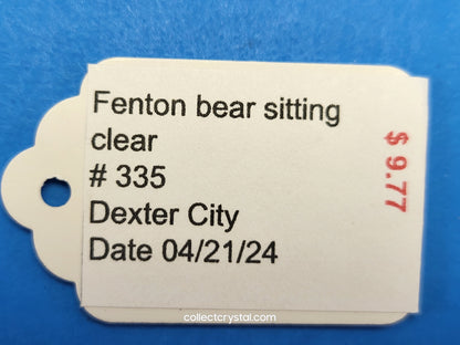 Fenton Clear Teddy Bear