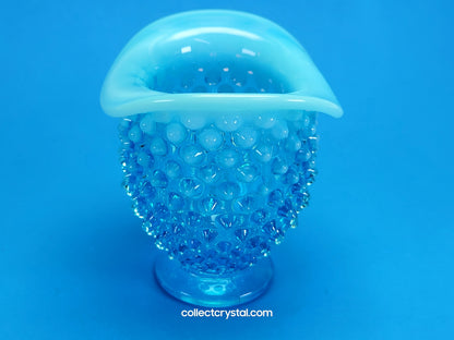 Fenton Blue Opal Hobnail Vase