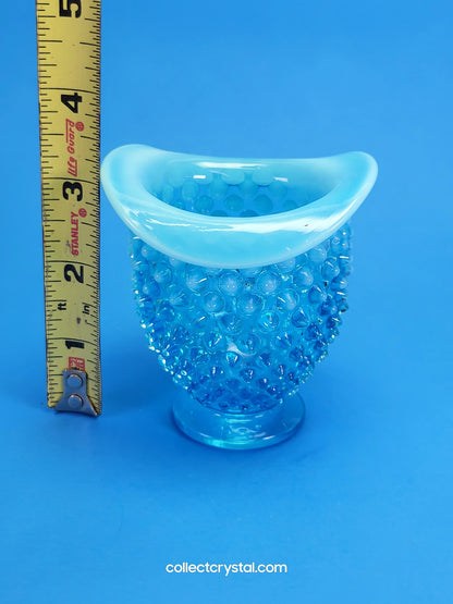 Fenton Blue Opal Hobnail Vase