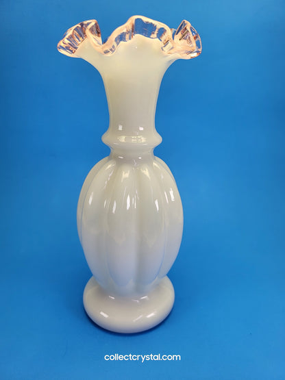 Fenton Melon Rose crest vase (1) discount if you buy both