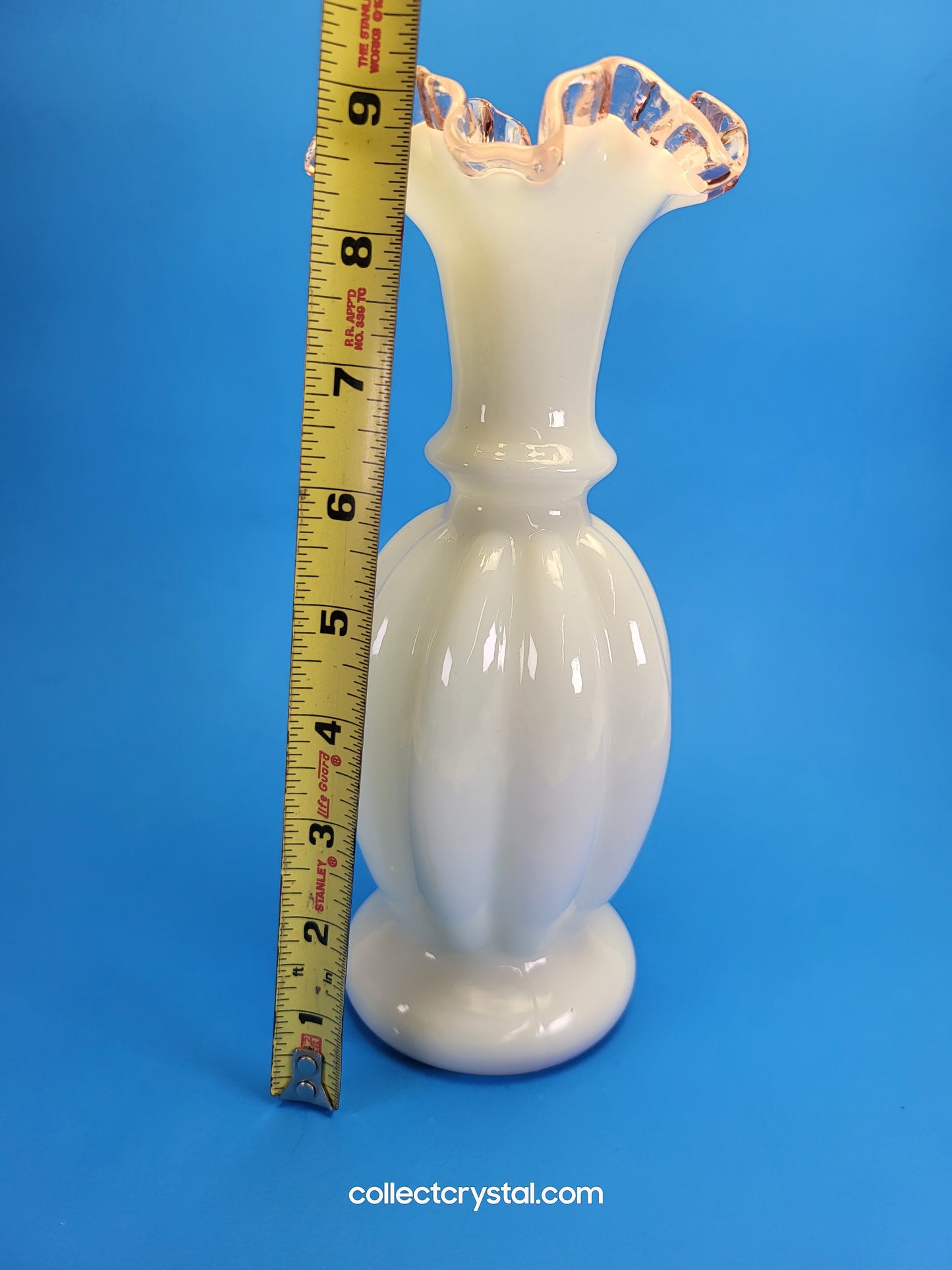 Fenton Melon Rose crest vase (1) discount if you buy both