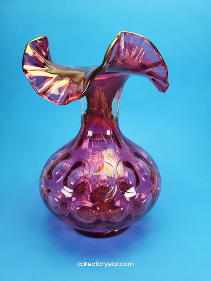 Fenton Cranberry Vase