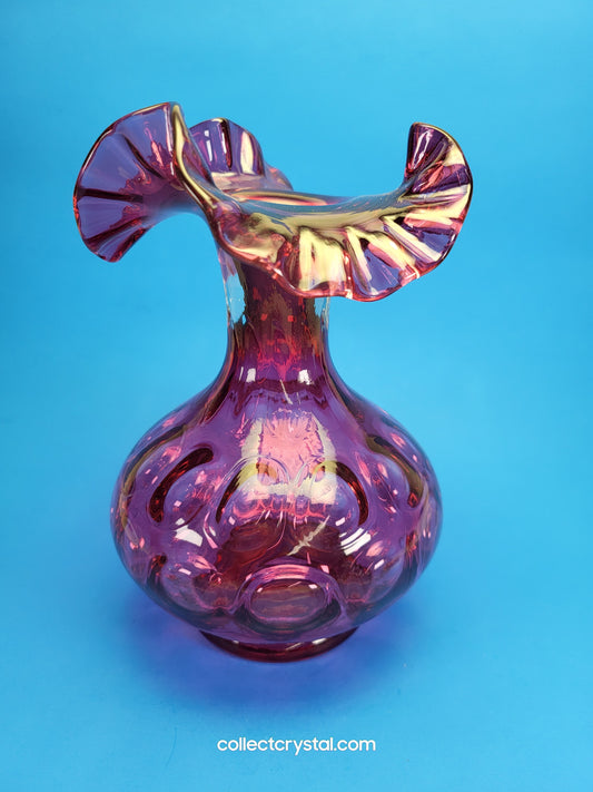 Fenton Cranberry Vase