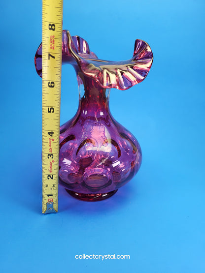 Fenton Cranberry Vase
