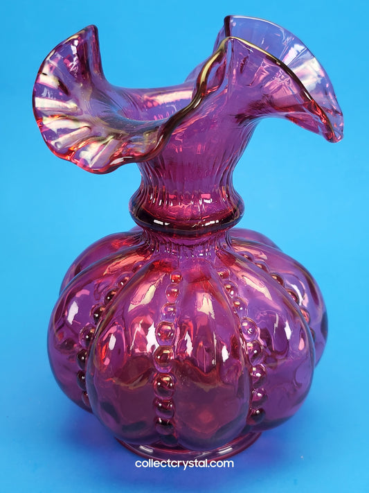 Fenton Cranberry Vase