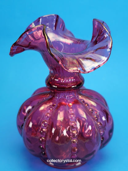 Fenton Cranberry Vase
