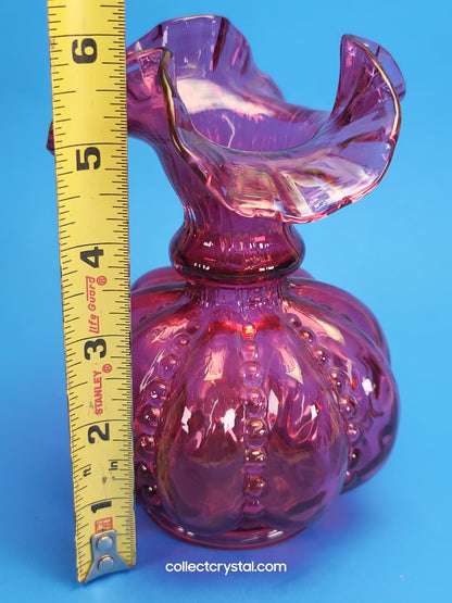 Fenton Cranberry Vase