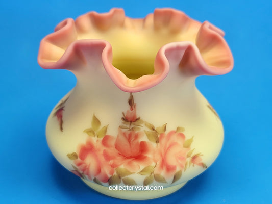 Fenton Burmese Vase