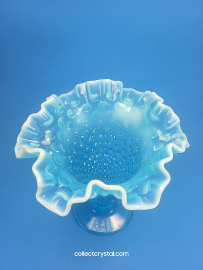 Fenton Blue Hobnail Vase