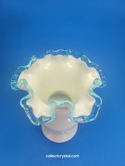 Fenton Aqua Crest vase # 97