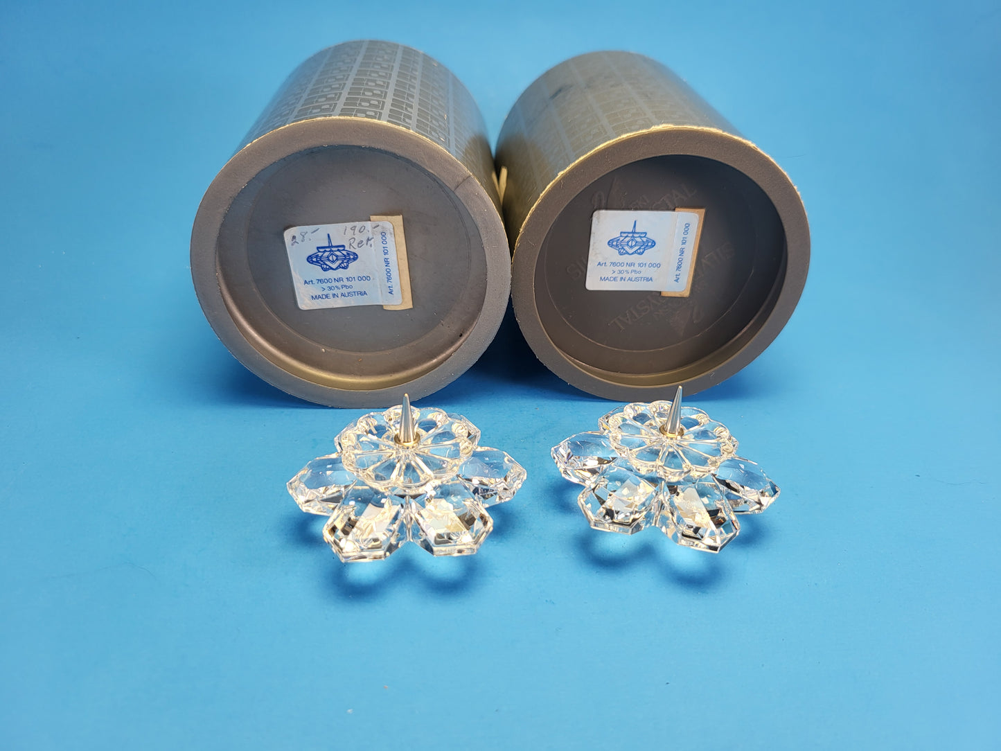CANDLEHOLDER 101 SNOWFLAKE 010090 Set of 2