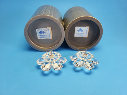 CANDLEHOLDER 101 SNOWFLAKE 010090 Set of 2