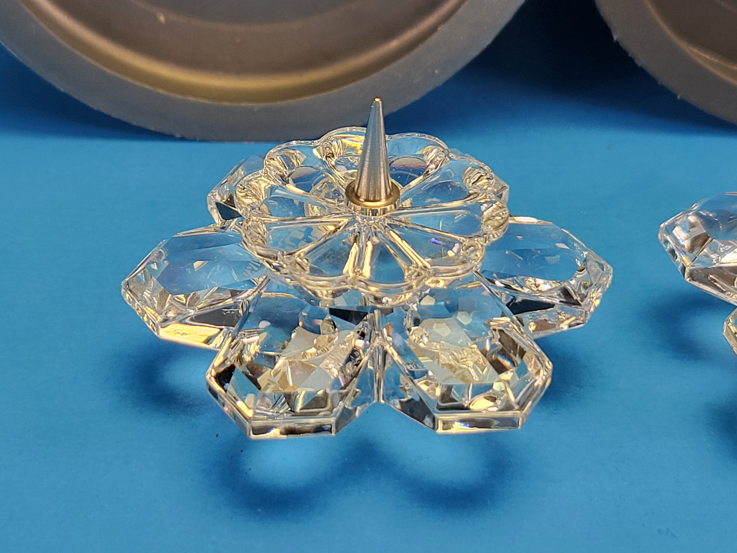 CANDLEHOLDER 101 SNOWFLAKE 010090 Set of 2