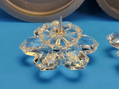 CANDLEHOLDER 101 SNOWFLAKE 010090 Set of 2