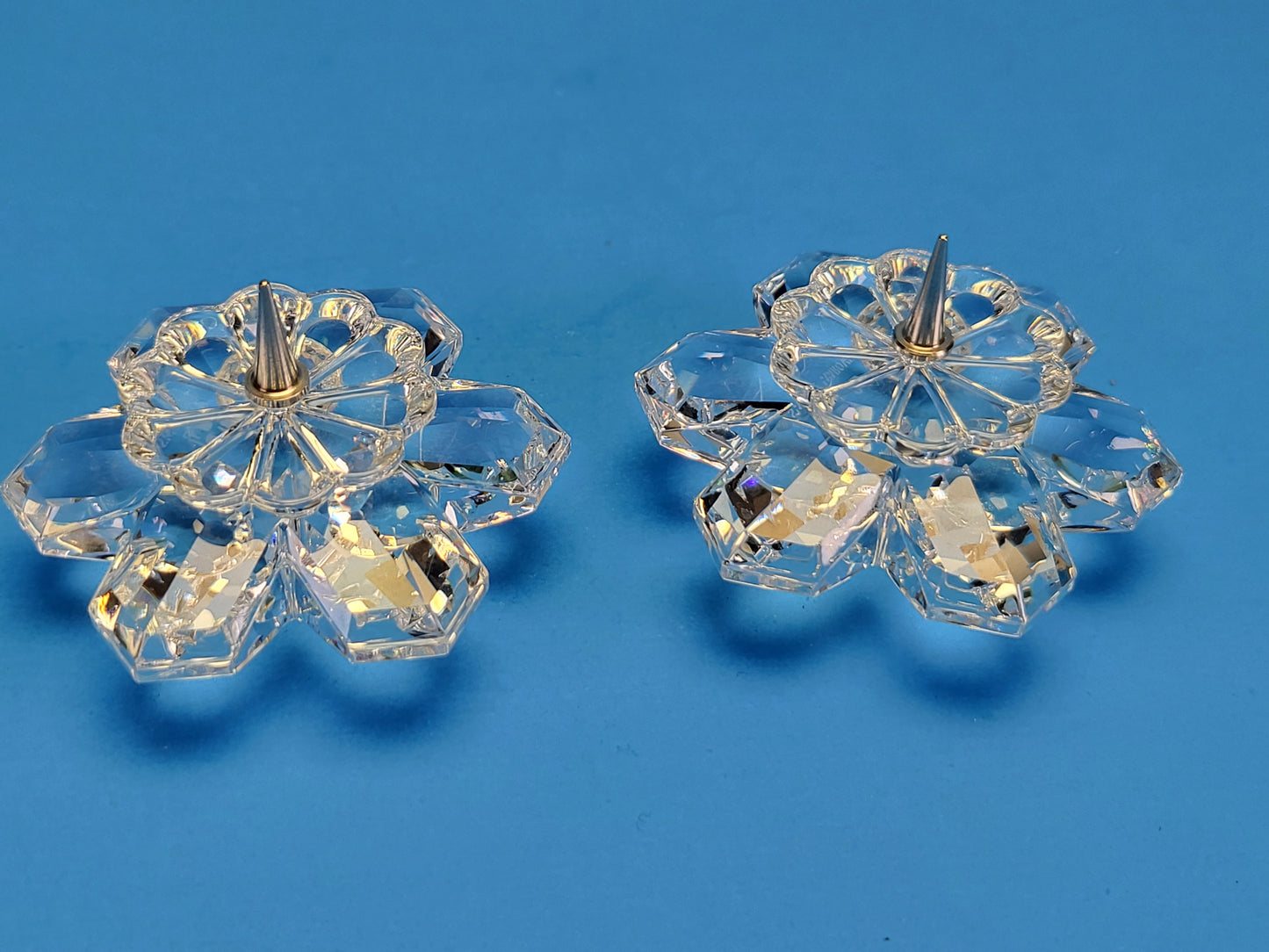 CANDLEHOLDER 101 SNOWFLAKE 010090 Set of 2