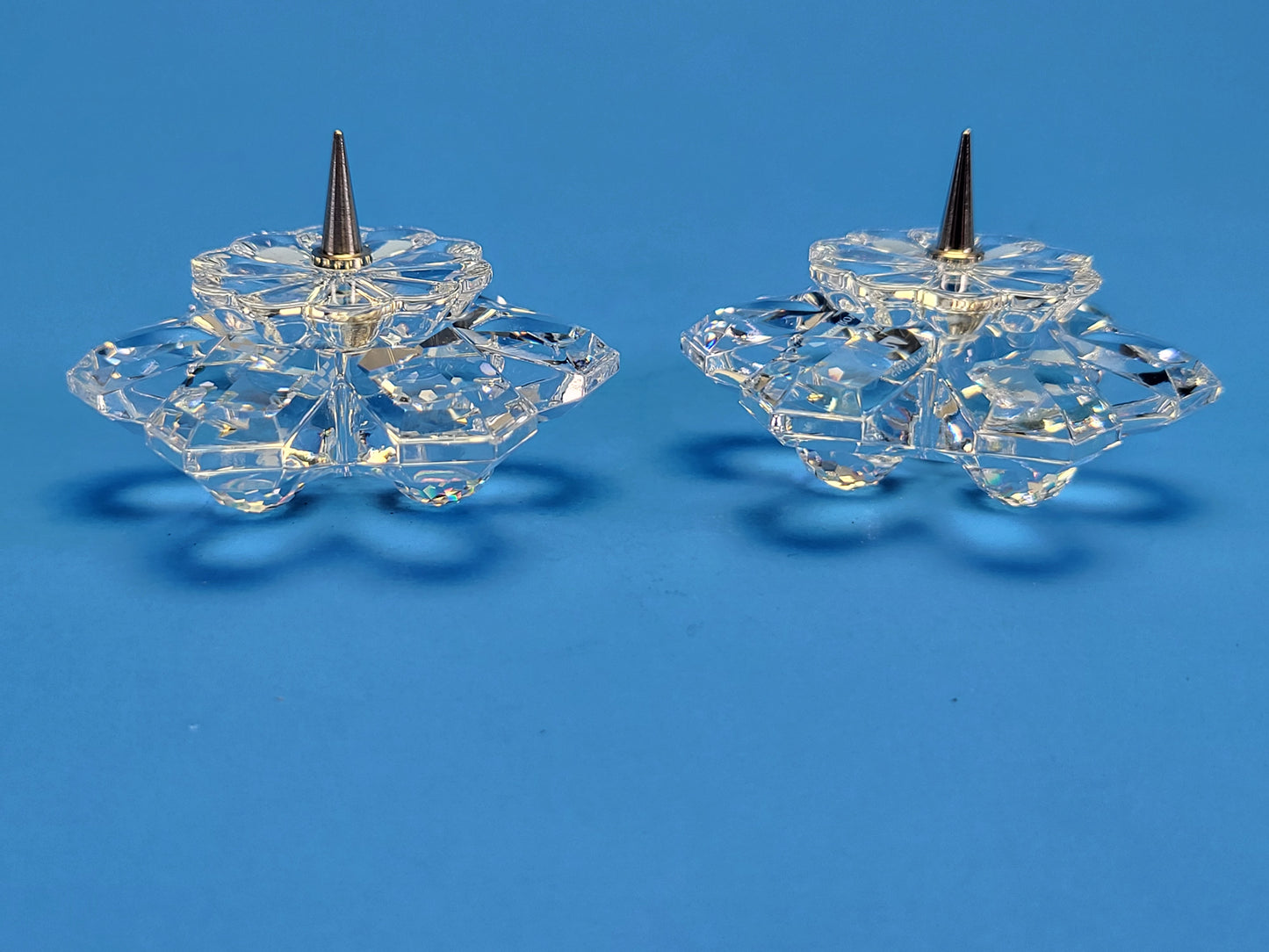 CANDLEHOLDER 101 SNOWFLAKE 010090 Set of 2