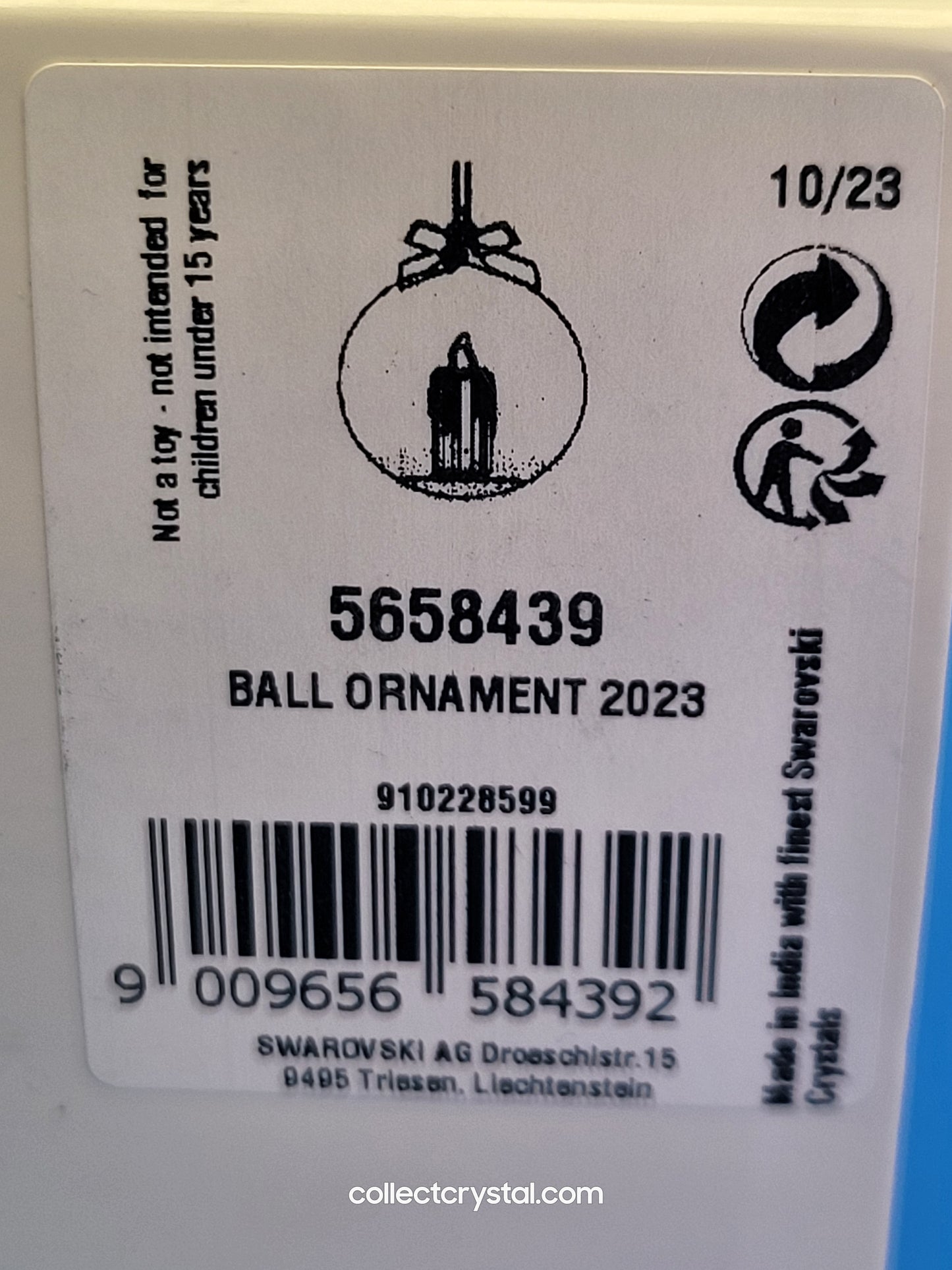 CHRISTMAS 2023 BALL ORNAMENT 5658439