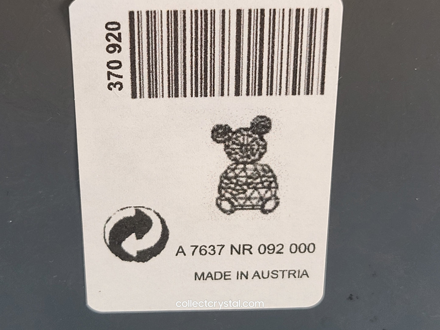 BEAR KING (USA/CANADA ISSUE ONLY) 7637 NR 92