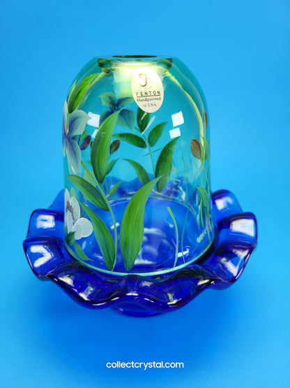 Fenton Lily pond Fairy Lamp