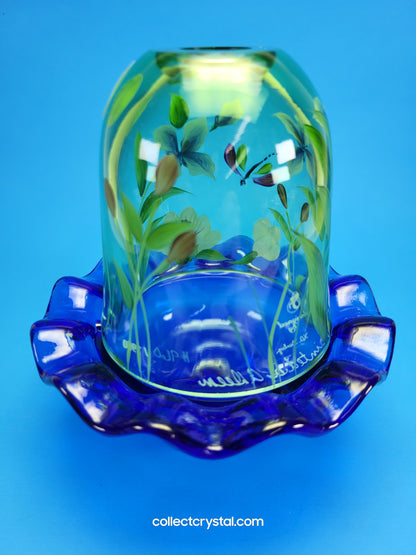 Fenton Lily pond Fairy Lamp