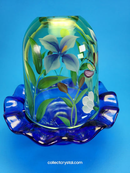 Fenton Lily pond Fairy Lamp