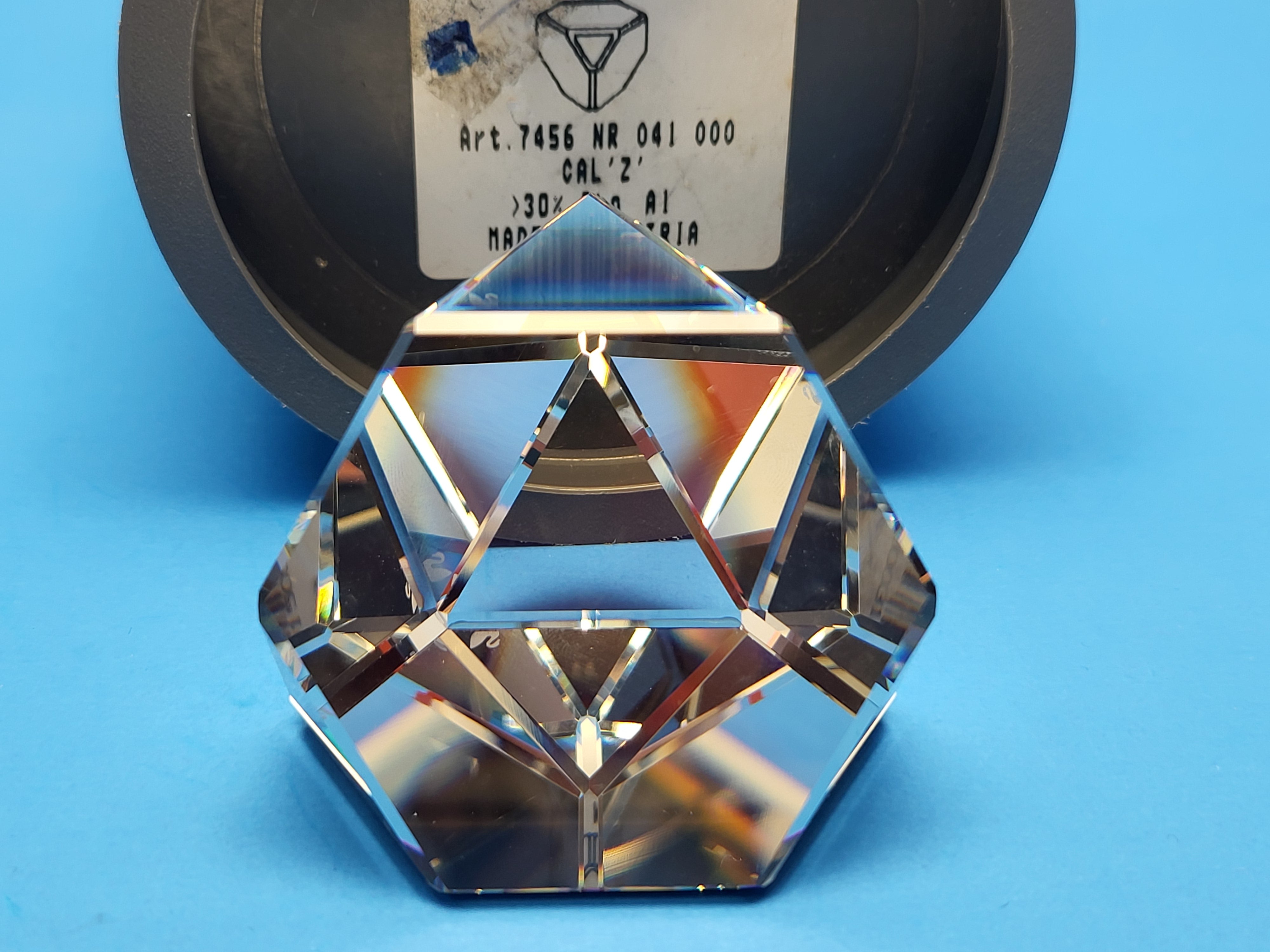 Crystal CLRAR Octron PAPERWEIGHT – OCTRON # 7456 NR 41 – Collect Crystal