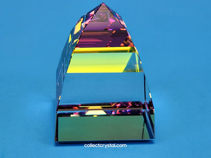 PAPERWEIGHT – PYRAMID SMALL Vitrail Medium 013559