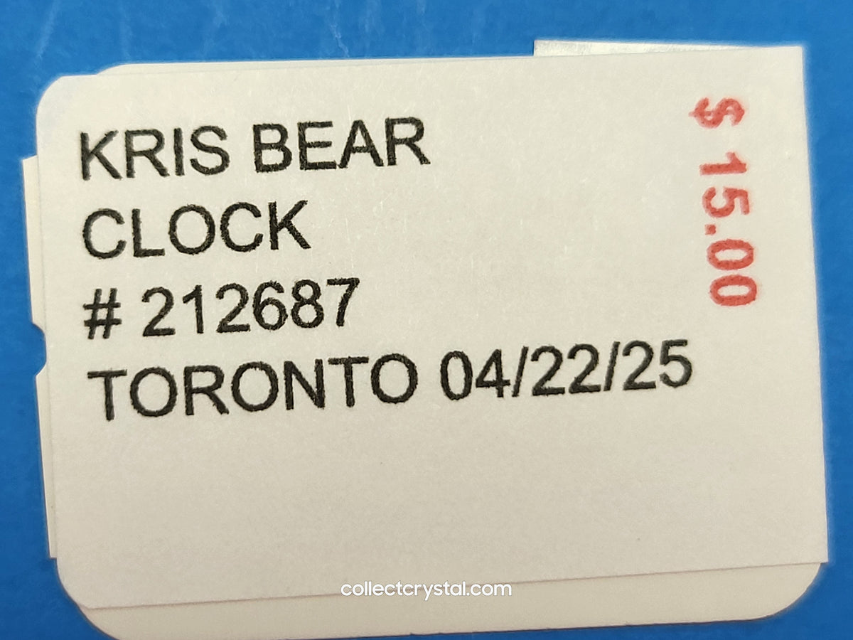 CLOCK – KRIS BEAR TABLE CLOCK 212687