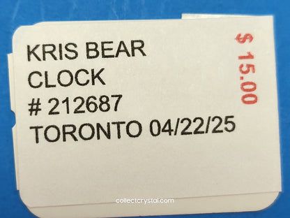 CLOCK – KRIS BEAR TABLE CLOCK 212687