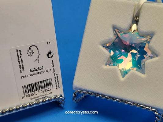 2017 CRYSTAL CHRISTMAS SMALL Aurora Borealis AB ORNAMENT  # 5302552