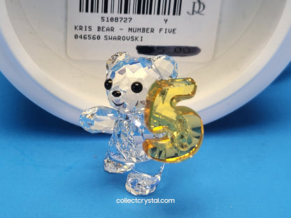 KRIS BEAR –BIRTHDAY BEAR FOR AGE  NUMBER 5 FIVE # 5108727