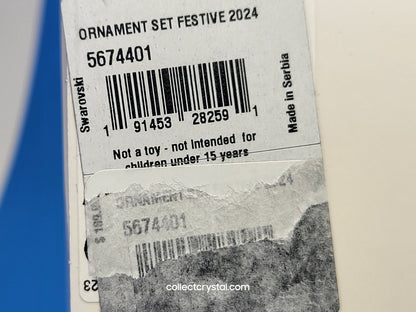 2024 CHRISTMAS ORNAMENT FESTIVE GOLD SET 5674401