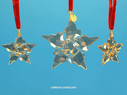 2021 CHRISTMAS ORNAMENT FESTIVE GOLD SET 5597133 Three piece set