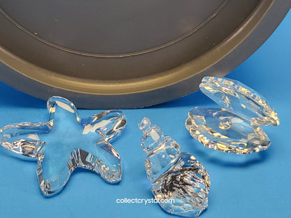 StarFish, Oyster, & Conch MARITIME Sea Shell TRIO # 7624 100 /  191697