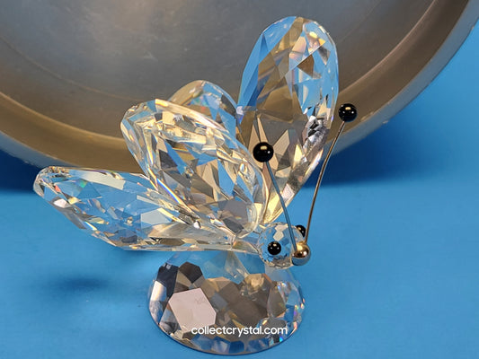 BUTTERFLY LARGE v1 BLACK TIPS ON RHODIUM ANTENNA SMALL NOSE 010002