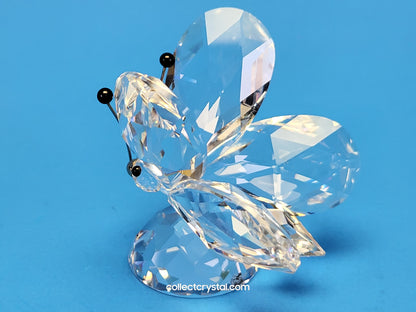 BUTTERFLY LARGE v1 BLACK TIPS ON RHODIUM ANTENNA SMALL NOSE 010002