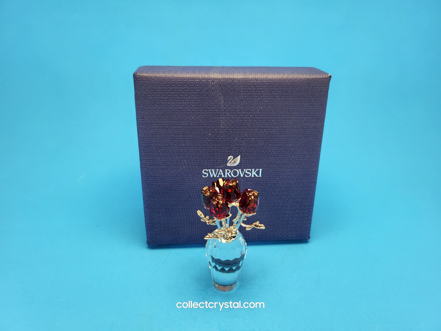MEMORIES – Vase of ROSES RED / RHODIUM 627098