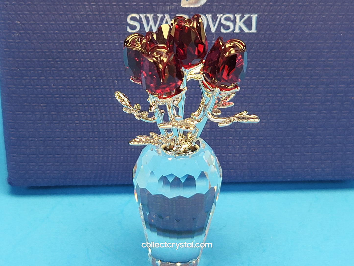 MEMORIES – Vase of ROSES RED / RHODIUM 627098