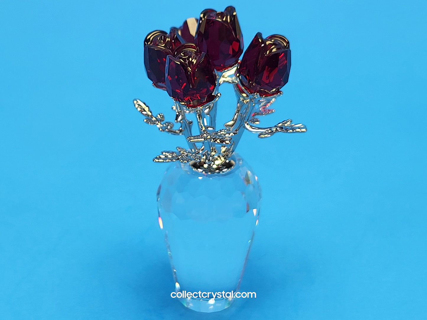 MEMORIES – Vase of ROSES RED / RHODIUM 627098