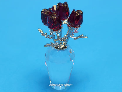 MEMORIES – Vase of ROSES RED / RHODIUM 627098