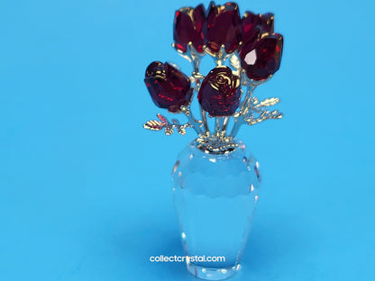 MEMORIES – Vase of ROSES RED / RHODIUM 627098