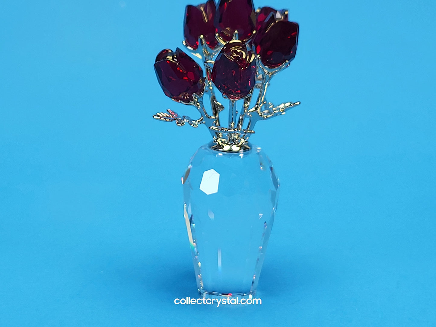 MEMORIES – Vase of ROSES RED / RHODIUM 627098