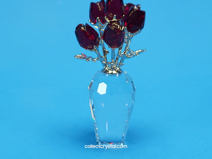 MEMORIES – Vase of ROSES RED / RHODIUM 627098