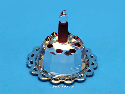 HAPPY BIRTHDAY CAKE ON rhodium PLATTER # 296555