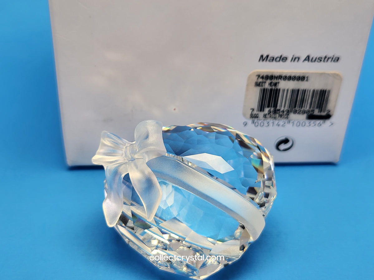 SWEETHEART 210035 Frosted heart love Bow Paperweight