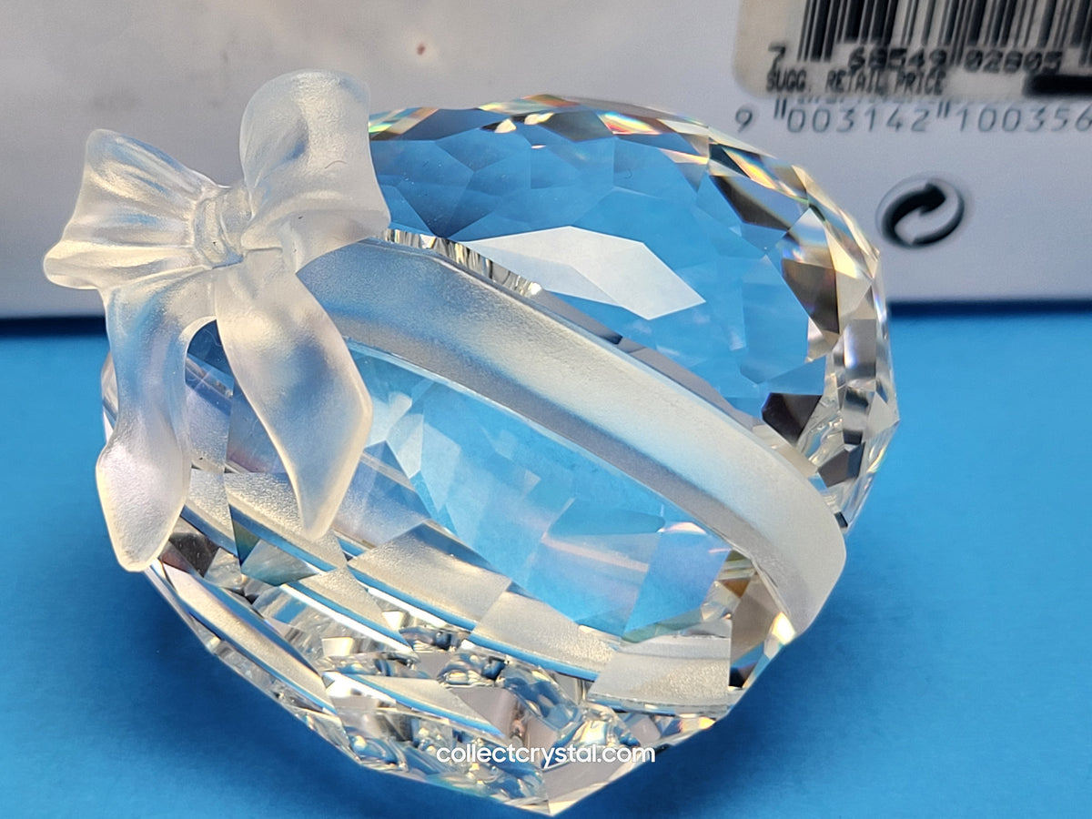 SWEETHEART 210035 Frosted heart love Bow Paperweight