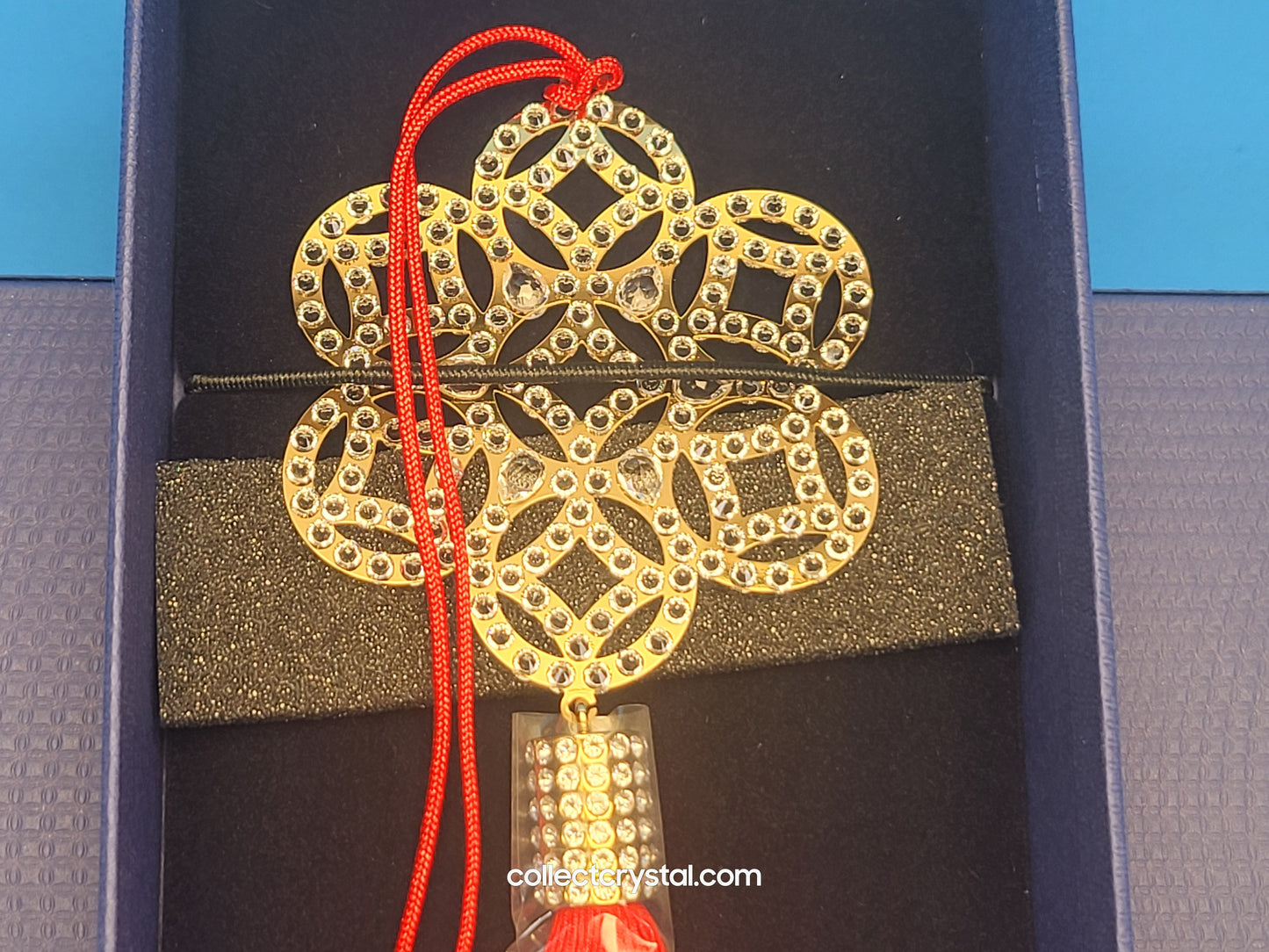 Flower Coin Ornament Chinese New Year Crystal # 1175346
