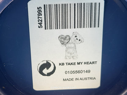 KRIS BEAR TAKE MY HEART Crystal Figurine # 5427995 Mib Complete