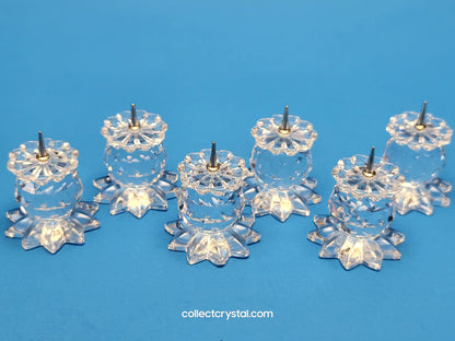 Giftware 131 CANDLEHOLDERS – SET OF 6 WITH POINTED BASES 010042